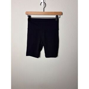 Lululemon Wunder Train High Rise Short 8 Black Biker Shorts Size 6 LW7BH0S
